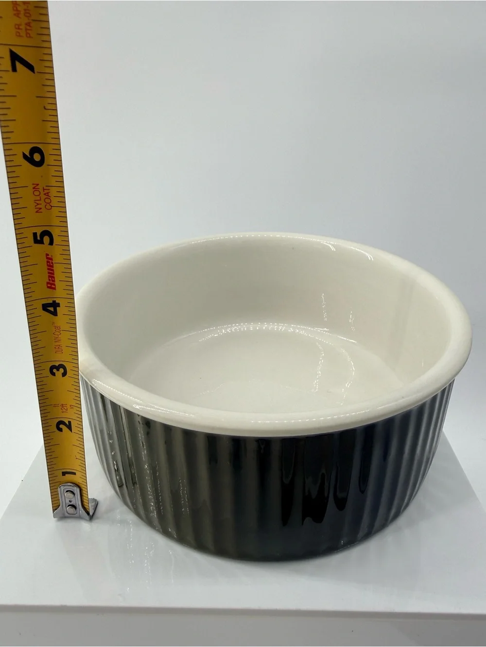 Ceramic Nesting Ramekins Set - Cream and Brown